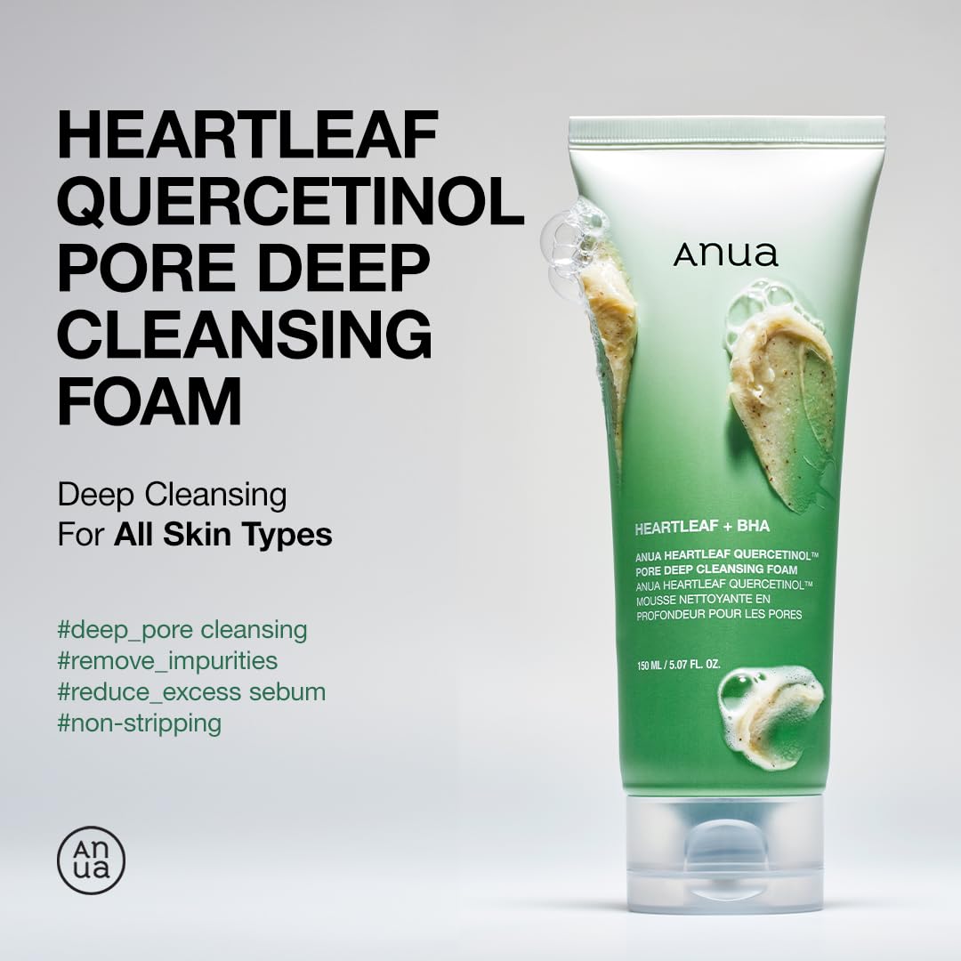 ANUA Heartleaf Quercetinol Pore Deep Cleansing Foam