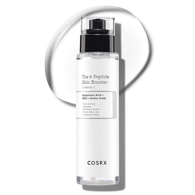 COSRX 6X Peptide Collagen Booster Toner Serum, Niacinamide & Hyaluronic Acid Skin Renewal Boosting Facial Essence