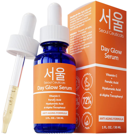 SeoulCeuticals Korean Skin Care 20% Vitamin C Hyaluronic Acid Serum