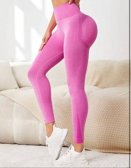 High Waist Pink Leggings