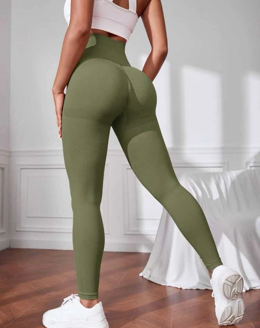 High Waist Green Leggings