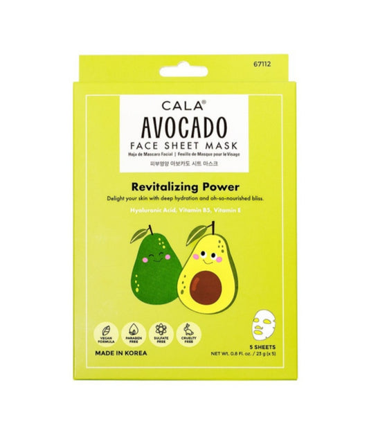 AVOCADO SHEET MASK (5 PKS)