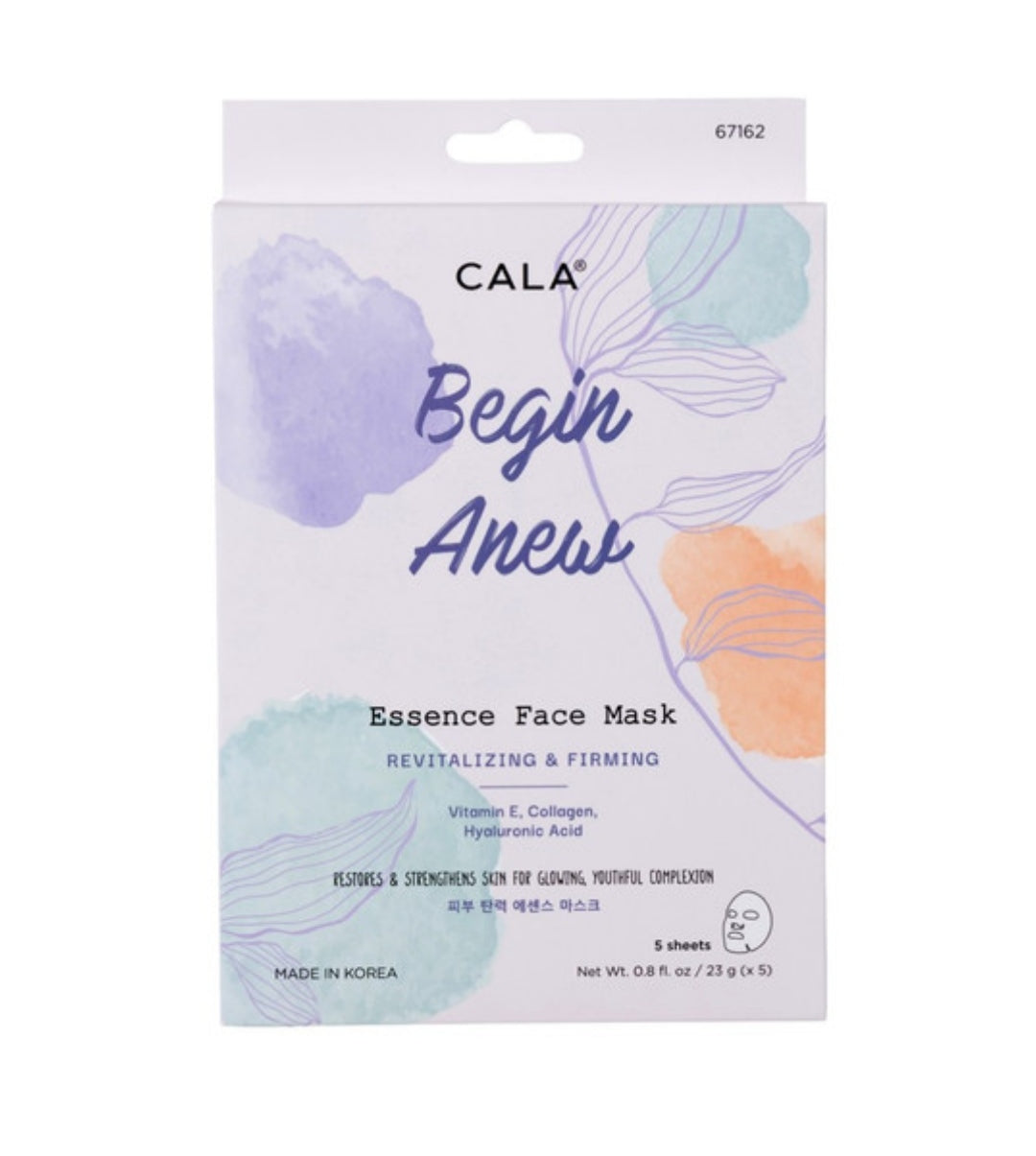 Begin Anew FACIAL SHEET MASK by CALA (5 PKS)