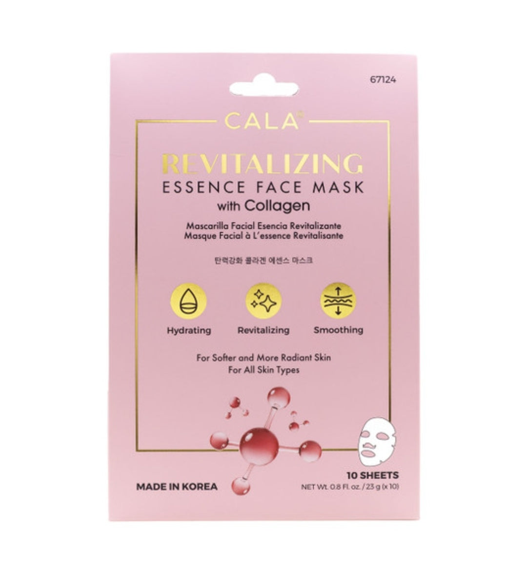 REVITALIZING ESSENCE FACE MASK by CALA -COLLAGEN (10 pks)