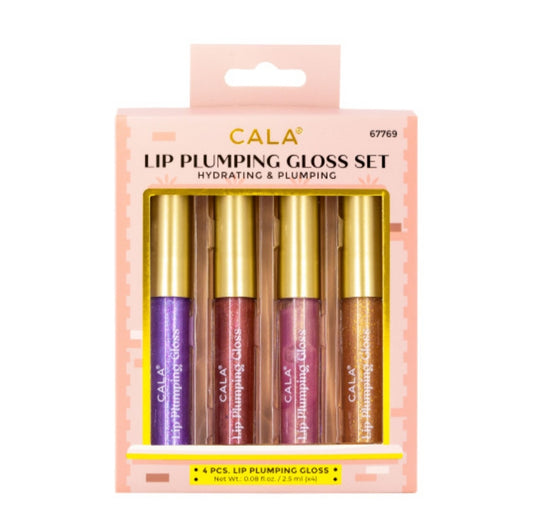 LIP PLUMPING GLOSS SET by CALA (4 pcs)