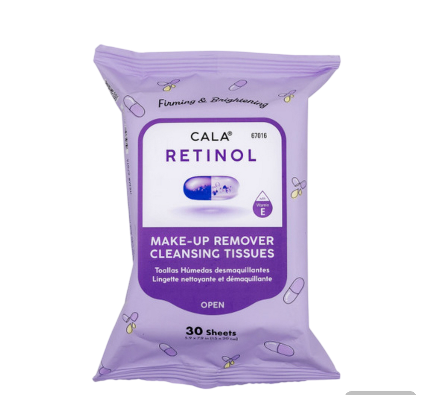 MAKEUP REMOVER CLEANSING TISSUES: (30 sheets)