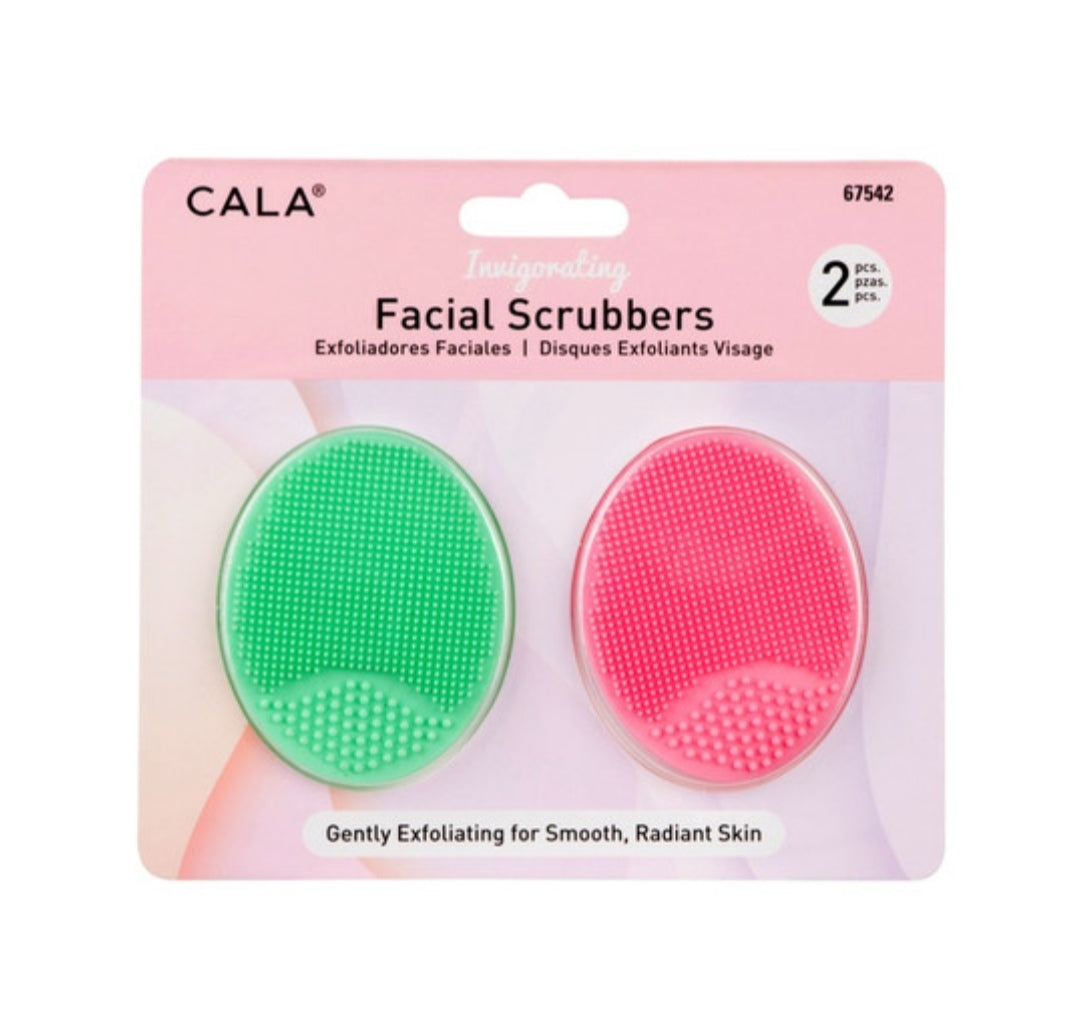 FACIAL SCRUBBERS by CALA (2pcs)