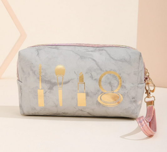 Marble Pattern Makeup Bag